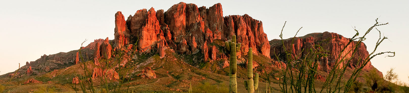 The Superstition Mountains at Lost Dutchman State Park