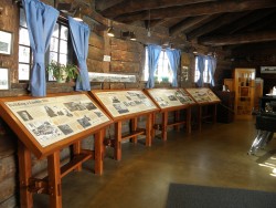 Exhibits inside the visitor center