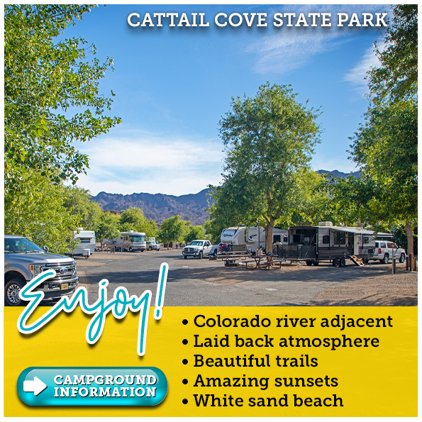 Click to reserve your spot at Cattail Cove State Park.