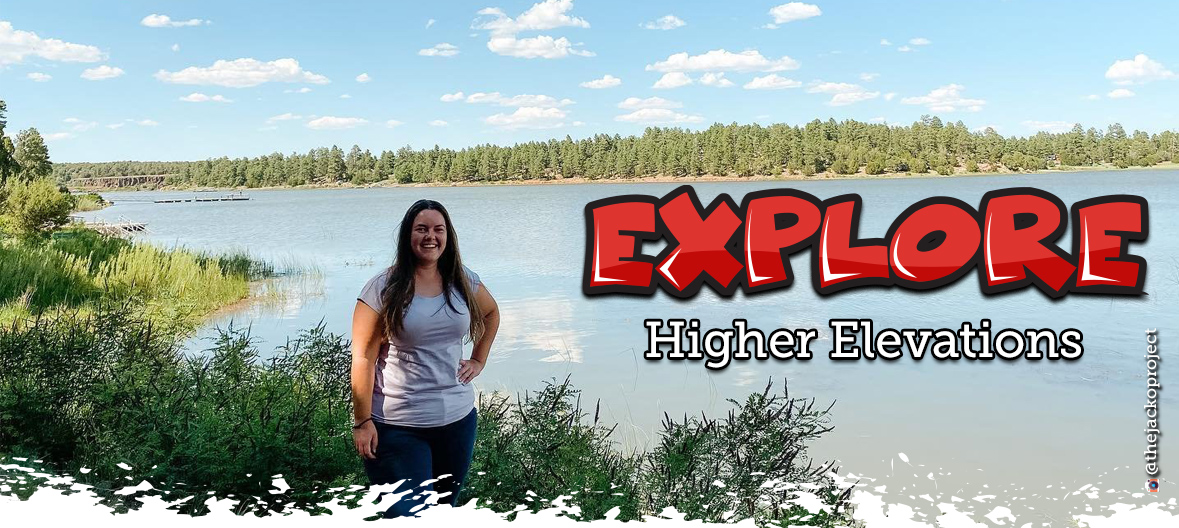 A woman posing for a photo at Fool Hollow Lake.