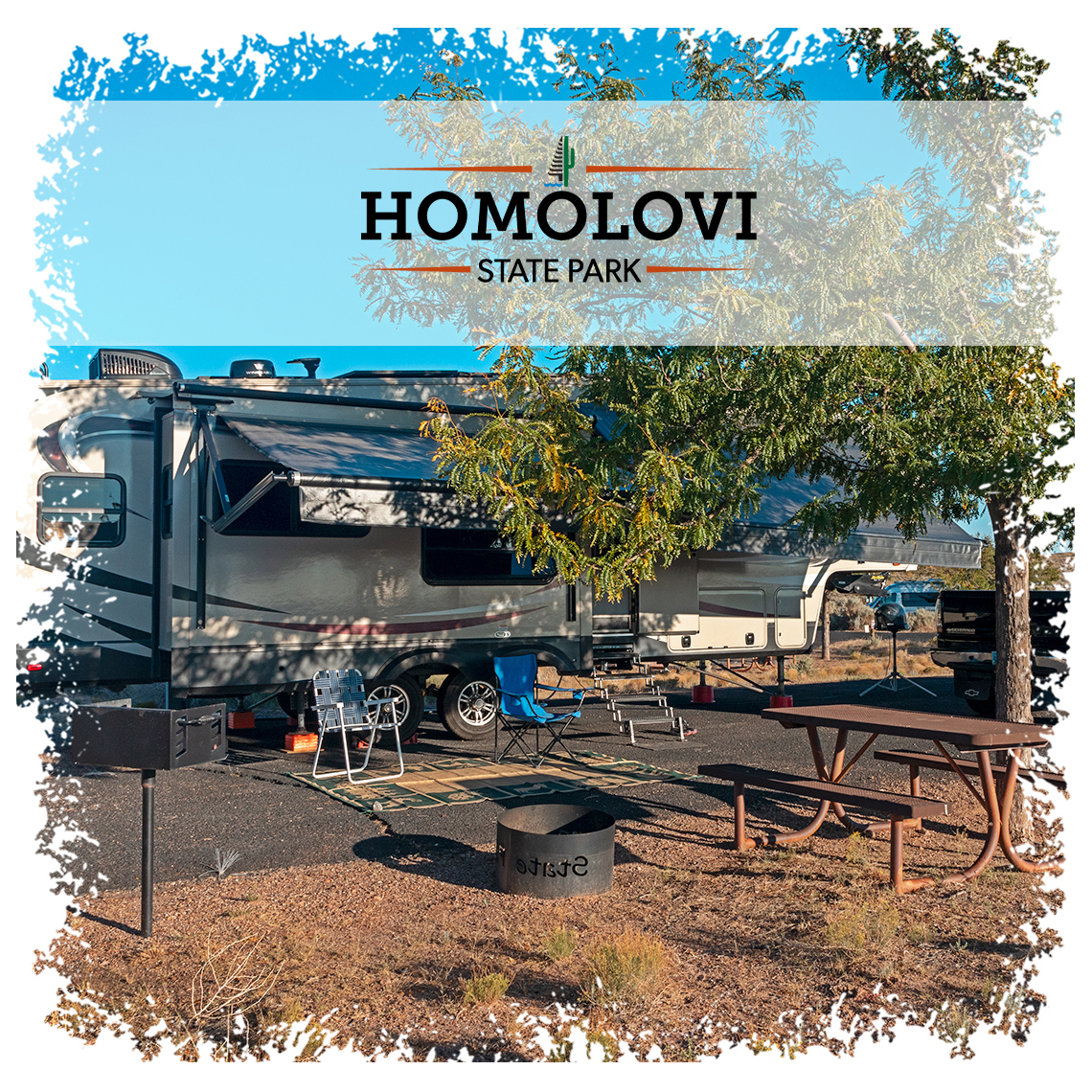 RV camping at Homolovi State Park