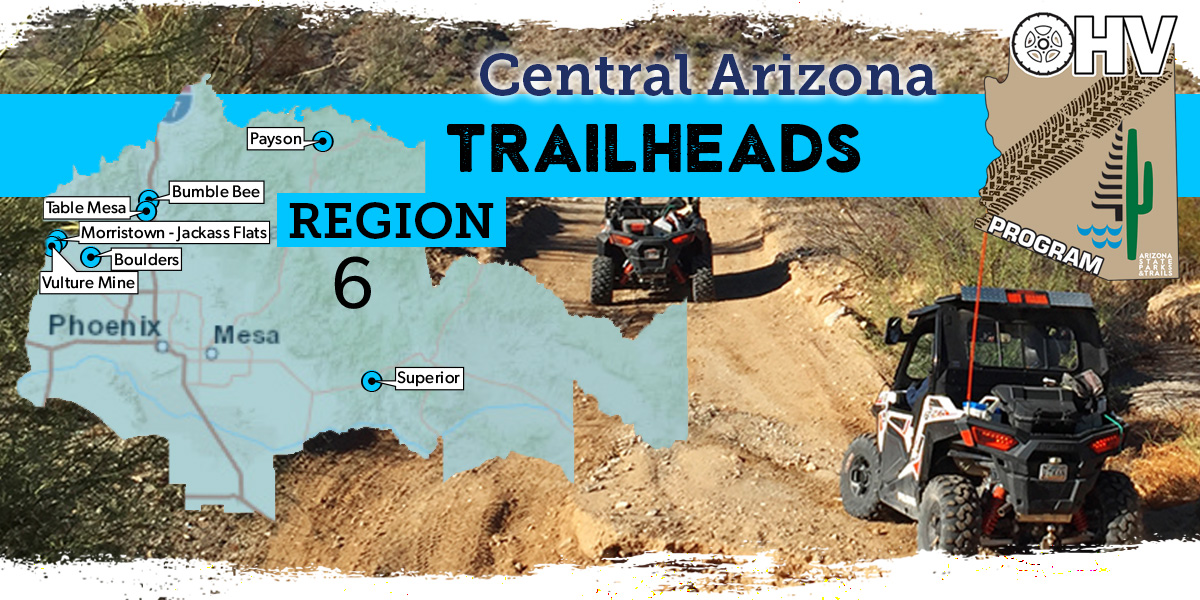 Region Six Ohv Staging Areas Arizona State Parks