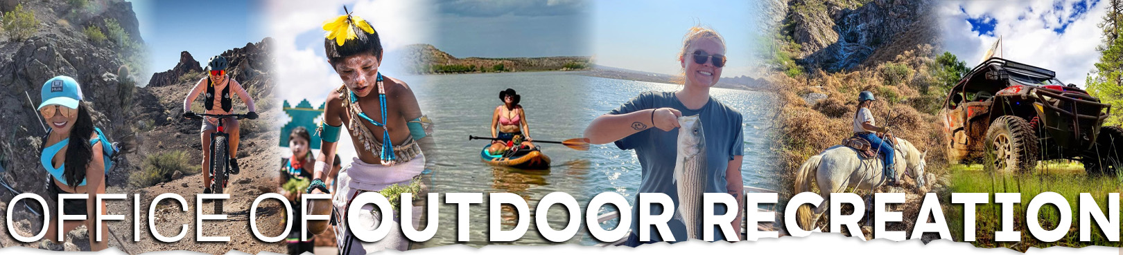 A collage of outdoor recreation activities in Arizona