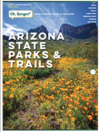 The cover of the 2023-24 Arizona State Parks and Trails Oh, Ranger guide
