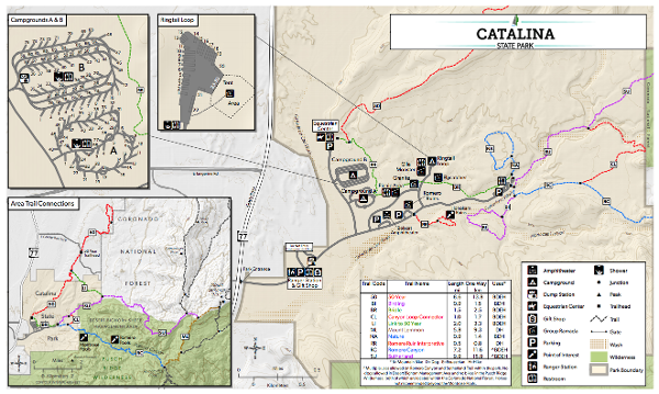 Click to download- Catalina State Park, Tucson, AZ Map