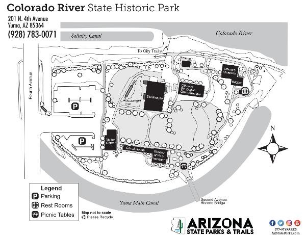 Colorado River State Historic Park Map