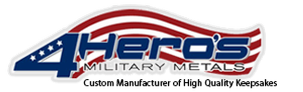 4 Hero's Military Metals Logo