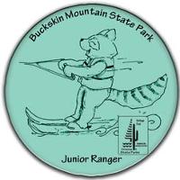 Junior Ranger Badge featuring Rocky Ringtail