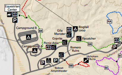 Group site and day use area map