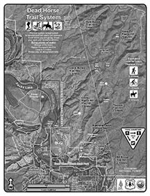 Park Trails Map (Black & White)
