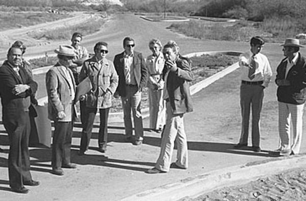The Parks Board toured the grounds in 1976