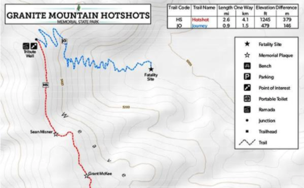 Download Granite Mountain Hotshots Trail Map