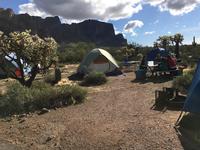 Campground at Lost Dutchman State Park
