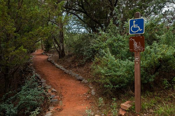 One of the accessible hiking trails in Red Rock State Park in Sedona