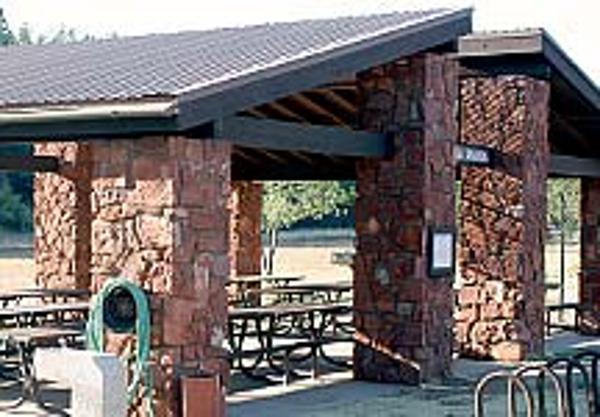 A ramada in a group day use area in Red Rock State Park, Sedona
