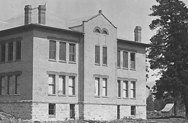Emerson School nearly completed, 1895. Photo courtesy of Cline Library, NAU.