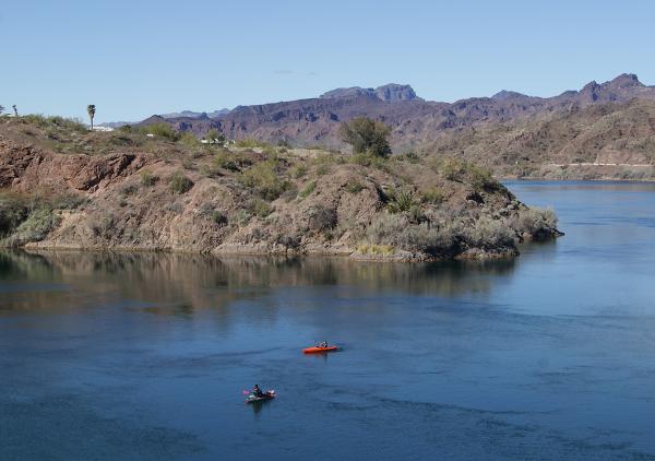 Kayakers on the Colorado River