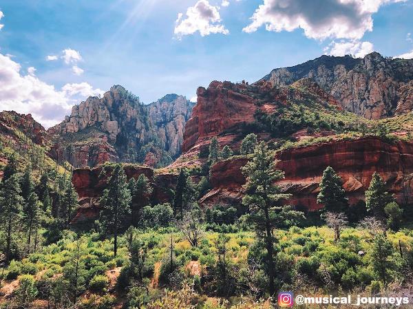 A view of the mountainside at the park, from @musical_journeys on Instagram