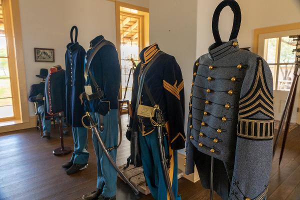 Outfits from the past on display in the Museum
