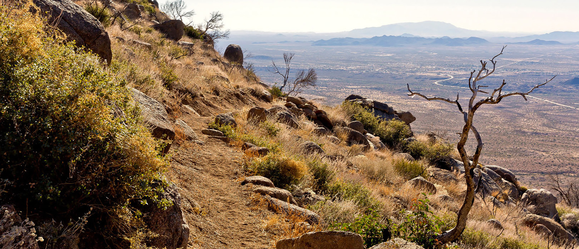 A view from the trail at Granite Mountain Hotshots Memorial State Park