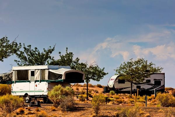 Northern Arizona RVs camping at Homolovi State Park