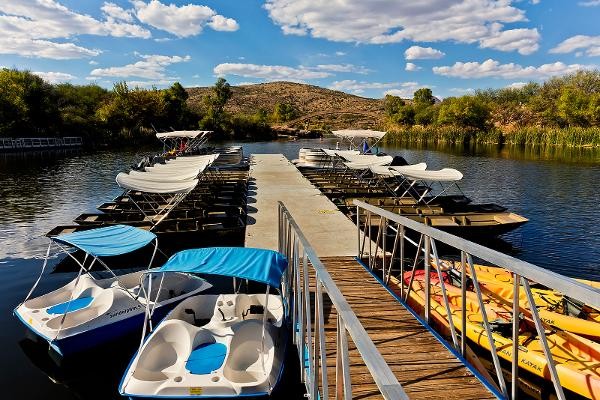 Patagonia Lake, AZ Marina and boats