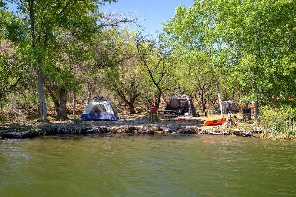 Tent Camping at a boat-in site