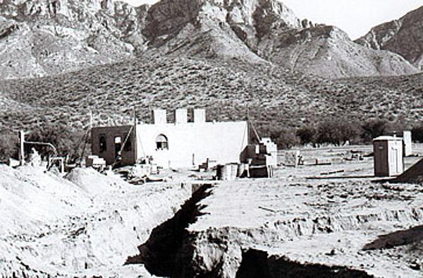 Contact Station Construction at the park in 1982 Catalina State Park History- Contact Station Construction at the park in 1982