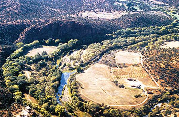 Aerial view of Red Rock State Park in 1981 Aerial view of Red Rock State Park in 1981