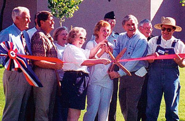 Ribbon-cutting at the re-opening in 1997 Ribbon-cutting at the re-opening in 1997.