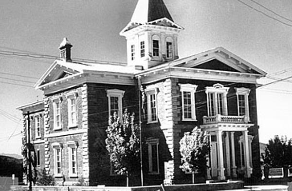 Tombstone Courthouse A black and white photo of Tombstone Courthouse