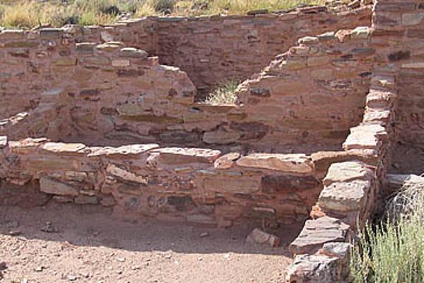 Well preserved archaeological ruins at Homolovi State Park