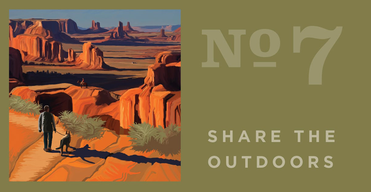 Share the outdoors. Recreate Responsibly and Leave No Trace LNT